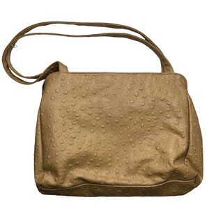 Montella Shoulder Bag Purse Tan Zipper New